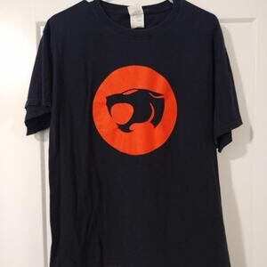 Vintage 1999 Thundercats Red & Black Logo T-Shirt - Size Large (L) - Warner Bros